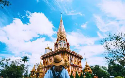 O templo Wat Chalong, em Phuket