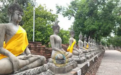 The Wat Yai Chaimongkol temple, in Ayutthaya