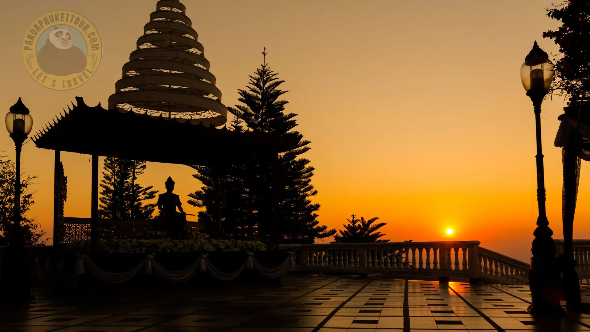 pôr do sol em chiang mai