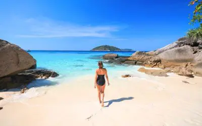 Las islas Similan vistas desde el mar