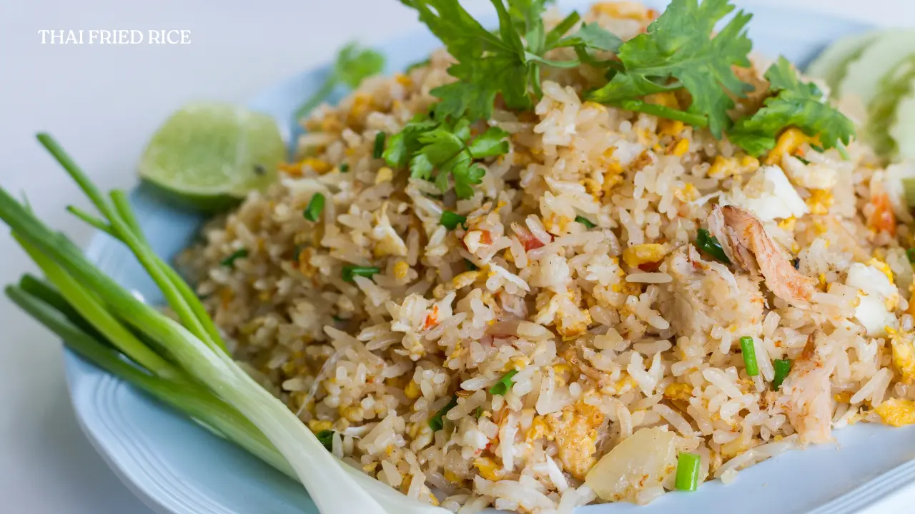 Making Thai fried rice in the cooking class in Phuket