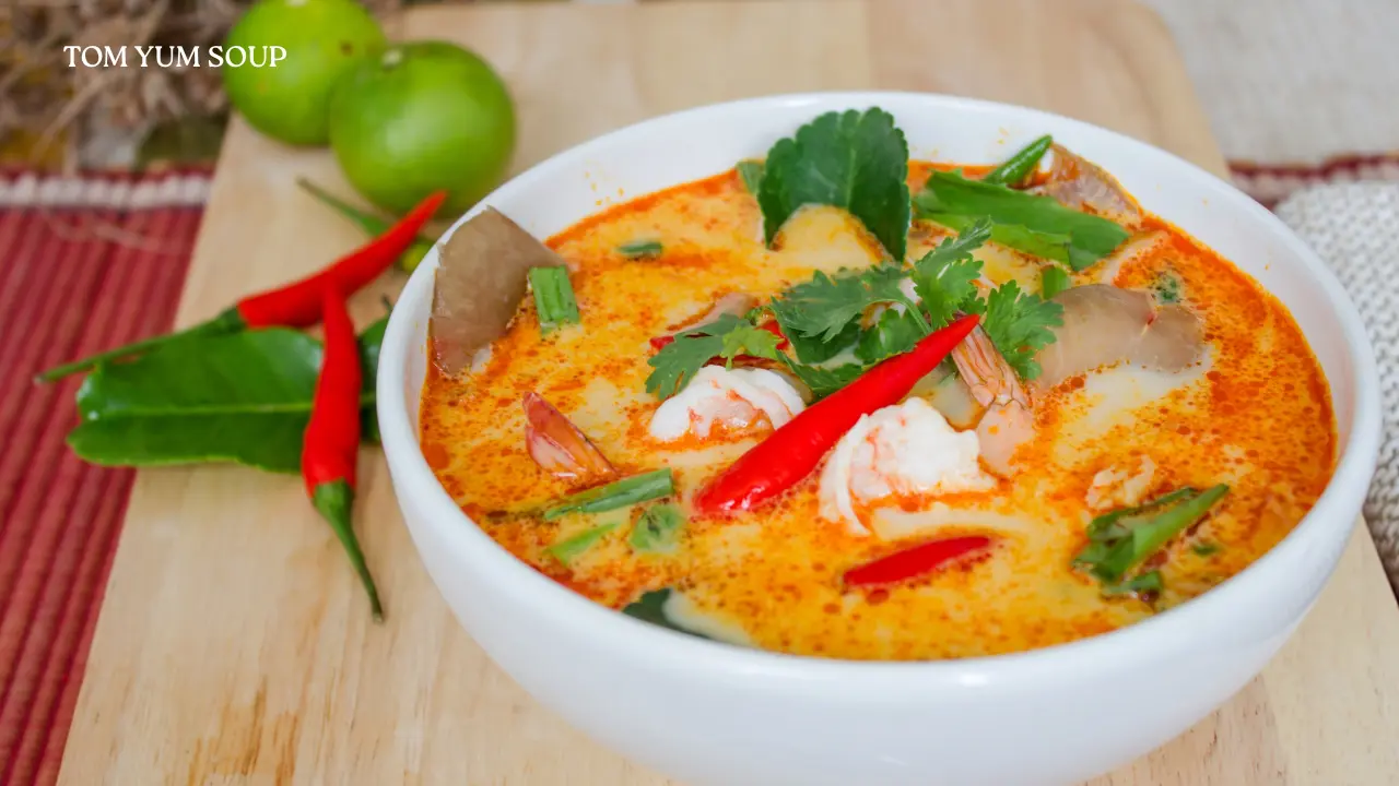 Making Thai soup in the cooking class in Phuket