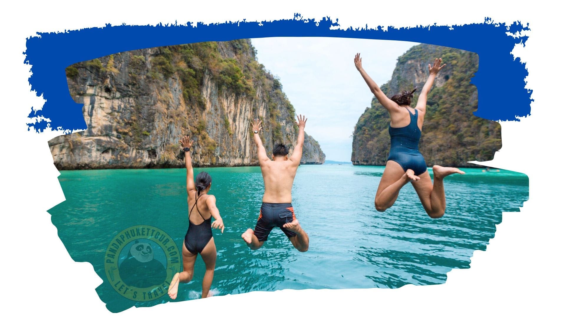 Jumping en Phi Phi Isla playas