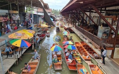 El mercado flotante de Damnoen Saduak