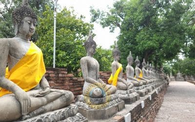 El templo Wat Yai Chaimongkol, en Ayutthaya