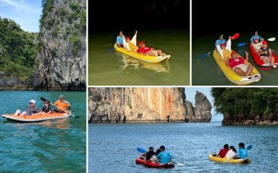Paseo en canoa por la bahía de Phang Nga